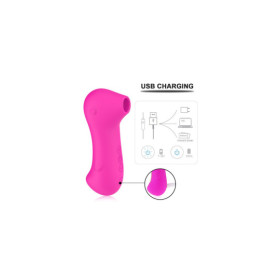 Stimulateur clitoridien par une vibration par membrane  USB Fushia 